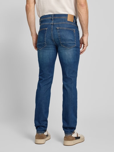 Brax Skinny Fit Jeans mit Lyocell-Anteil Modell 'Chris' Dunkelblau Melange 5
