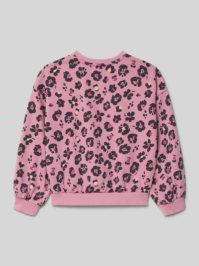 s.Oliver RED LABEL Oversized sweatshirt van katoenmix Fuchsia - 3