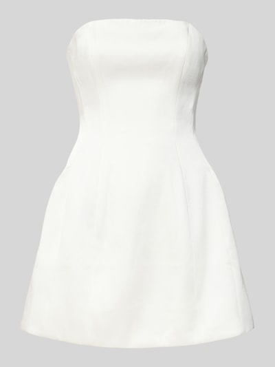 Bardot Off-Shoulder-Cocktailkleid mit Teilungsnähten Offwhite 2