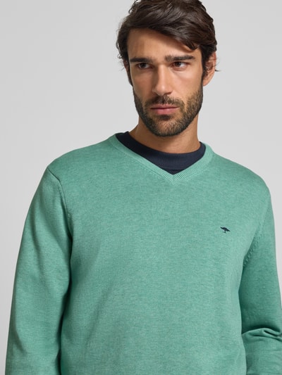 Fynch-Hatton Strickpullover mit Logo-Detail Schilf 3