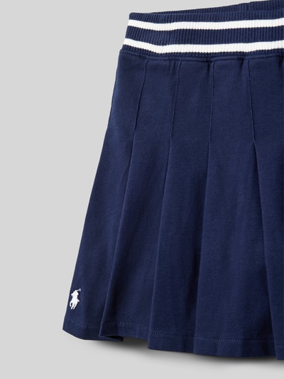 Polo Ralph Lauren Teens Plooirok in gebreide look met logostitching Marineblauw - 2