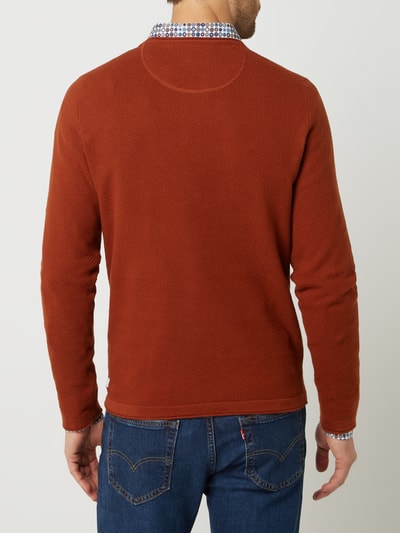 s.Oliver RED LABEL Sweter z bawełny Terakotowy 5