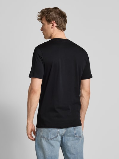 HUGO T-Shirt mit Label-Print Modell 'Deterni' Black 5