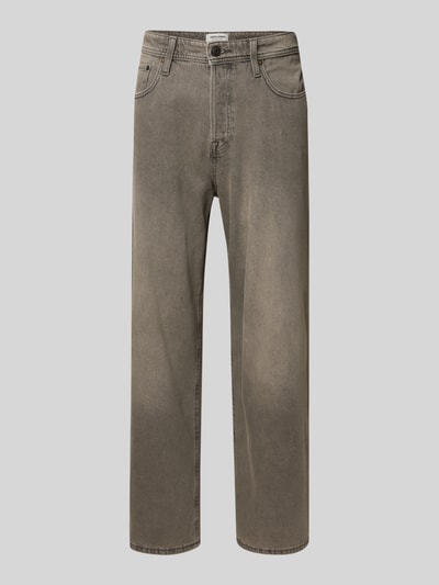Jack & Jones Straight Fit Jeans im 5-Pocket-Design Modell 'Alex' Hellgrau 2