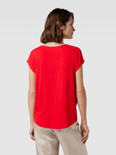 More & More T-shirt met boothals Rood - 5