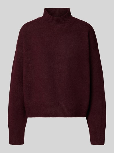 Neo Noir Relaxed Fit Strickpullover mit Woll-Anteil Modell 'Paulina' Bordeaux 2