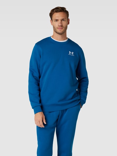 Under Armour Bluza z nadrukiem z logo model ‘Essential’ Petrol 4