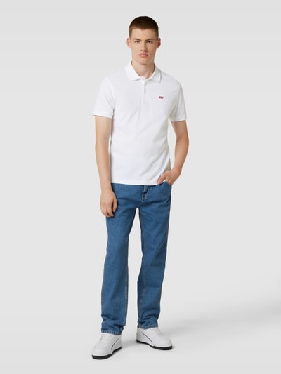 Levi's® Poloshirt mit Label-Patch Weiss 1