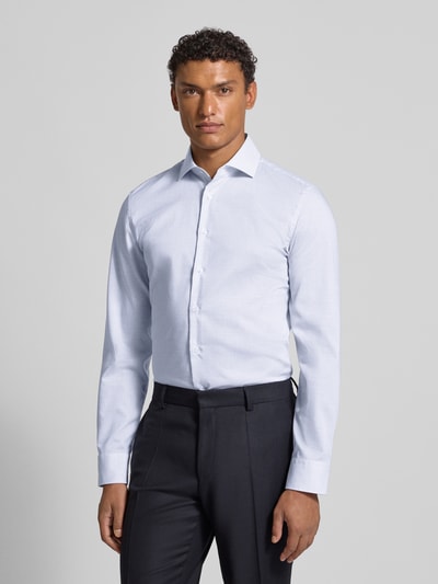 SEIDENSTICKER Slim fit zakelijk overhemd met kentkraag Koningsblauw - 4