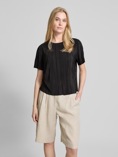 s.Oliver RED LABEL Regular fit T-shirt met plissé  - 4