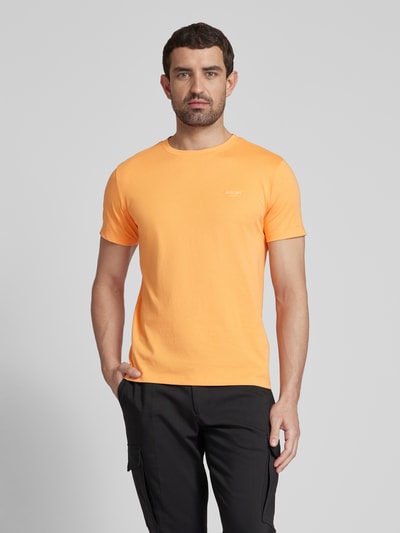 JOOP! Jeans T-Shirt in unifarbenem Design Modell 'Alphis' Orange 4