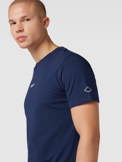 Replay T-shirt met labelprint Blauw - 3