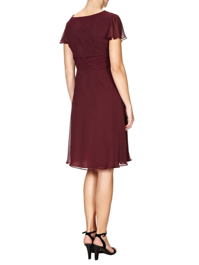 Christian Berg Cocktail Cocktailkleid mit Perlen- und Pailletten-Applikation Bordeaux 4