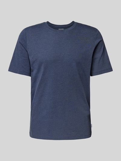 Jack & Jones T-shirt z detalem z logo model ‘ORGANIC’ Granatowy melanż 2