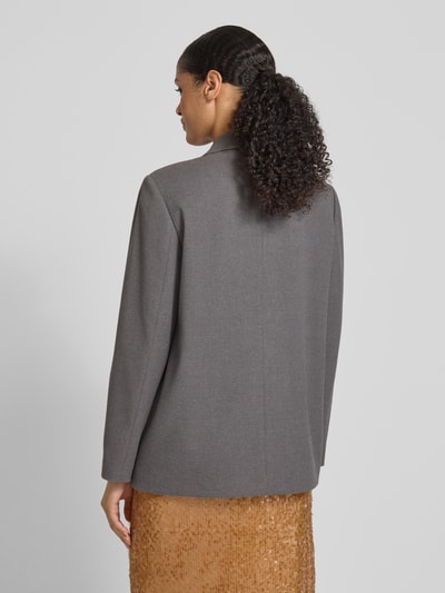 Jake*s Collection Regular fit blazer met klepzakken Donkergrijs - 5