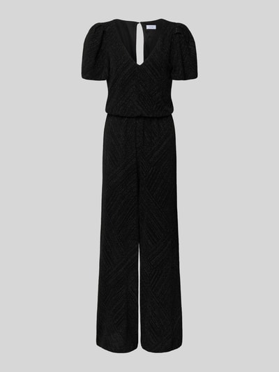 Vila Jumpsuit mit V-Ausschnitt Modell 'zoe' Black 2