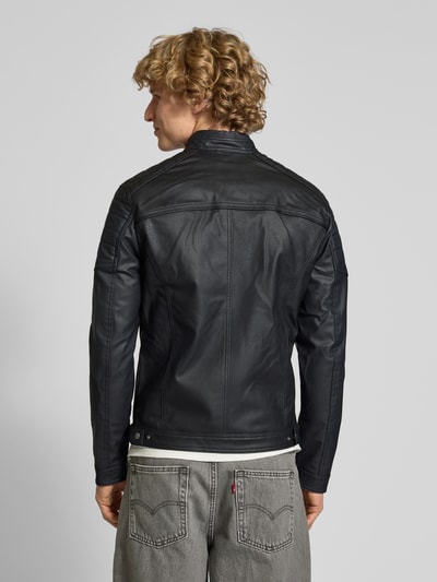 Jack & Jones Jacke in Leder-Optik Modell 'JEROCKY' Black 5