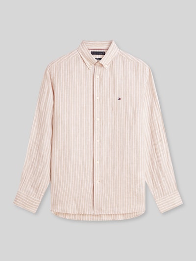 Tommy Hilfiger Regular Fit Freizeithemd aus reinem Leinen Beige 2