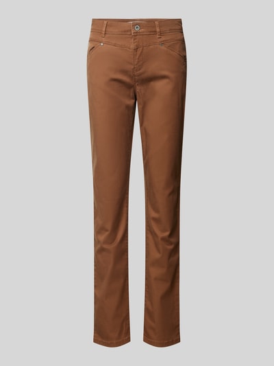 Christian Berg Woman Slim fit broek met steekzakken Cognac - 2