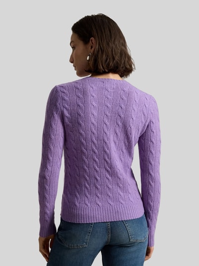 Polo Ralph Lauren Regular Fit Pullover aus Woll-Kaschmir-Mix 'JULIANNA' Lila 5