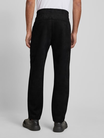 Guess Activewear Straight leg sweatpants met elastische band, model 'DARIL' Zwart - 5