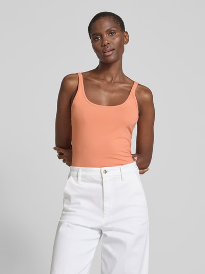 OPUS Tanktop met boothals, model 'Ina' Oranje - 4