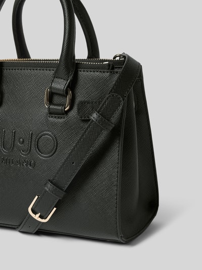 Liu Jo White Handtasche mit Label-Detail Modell 'HALONA' Black 3