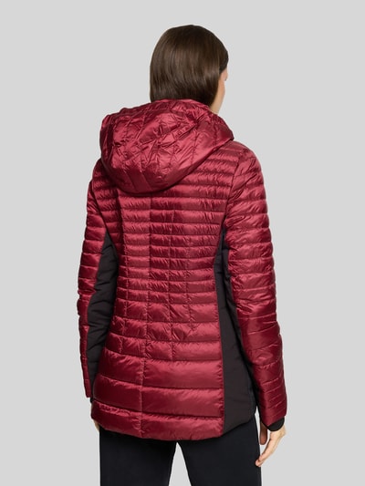 Gil Bret Slim fit gewatteerd jack met tweewegritssluiting Bordeaux - 5