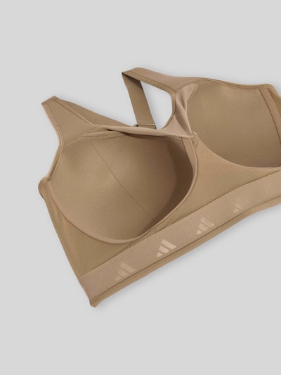 adidas Training Sport-bh met verstelbare bandjes Taupe - 5