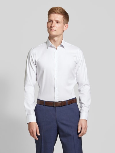 CK Calvin Klein Slim Fit Business-Hemd mit Knopfleiste Modell 'Bari' Bleu 4