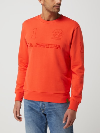 La Martina Sweatshirt mit Logo  Orange 4