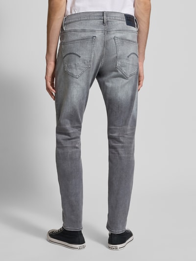G-Star Raw Slim Fit Jeans im Used-Look Modell '3301' Hellgrau 5