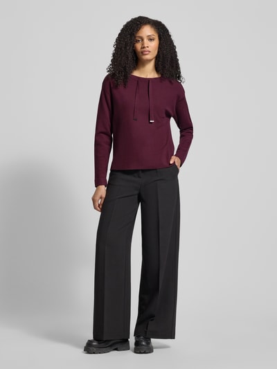 Betty Barclay Strickpullover mit Tunnelzug Bordeaux 1