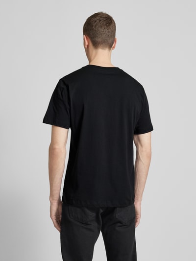 Mazine T-Shirt mit Label-Print Modell 'Hurry' Black 5