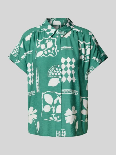 ICHI Regular Fit Bluse aus Viskose-Mix Modell 'YETTA' Gruen 2