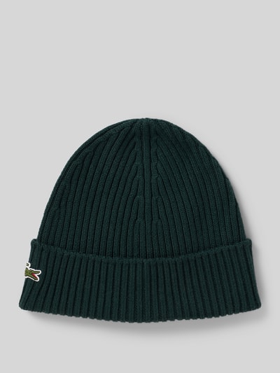 Lacoste Mütze aus reiner Wolle Dunkelgruen 1