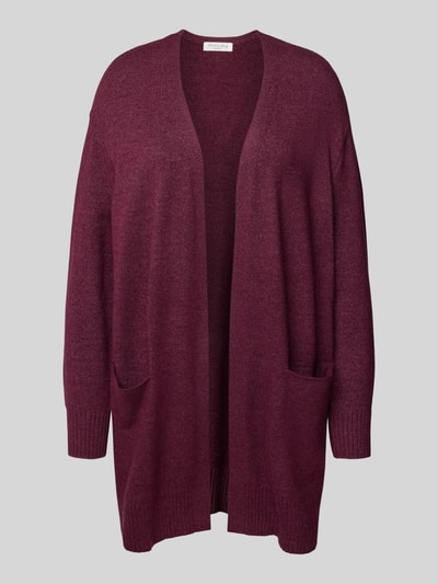 Christian Berg Woman Strickjacke mit offener Vorderseite Kirsche Melange 2