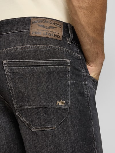 PME Legend Slim Fit Jeans mit Viskose-Anteil Modell 'Nightflight' Anthrazit 3