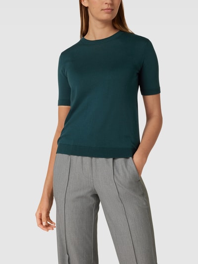 Weekend Max Mara T-shirt z imitacji dzianiny Ciemnozielony 4