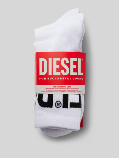 Diesel Socken mit Label-Print im 3er-Pack Weiss 3