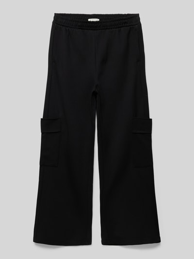 Tom Tailor Regular fit sweatpants met cargozakken Zwart - 1