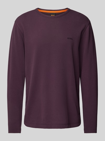 BOSS Orange Longsleeve mit Label-Stitching Modell 'Tempesto' Purple 2