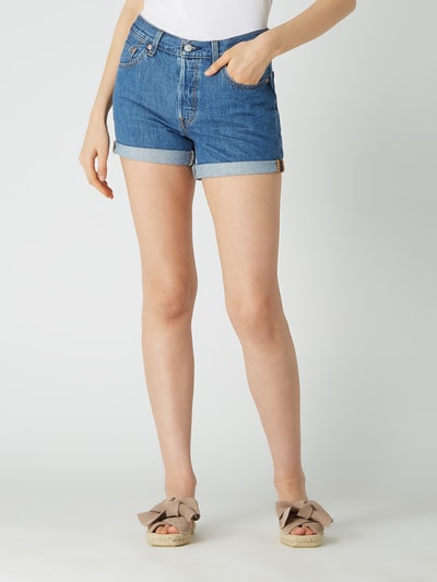 Levi's® Boyfriend Fit Jeansshorts aus Baumwolle Modell '501™'  Jeansblau 4