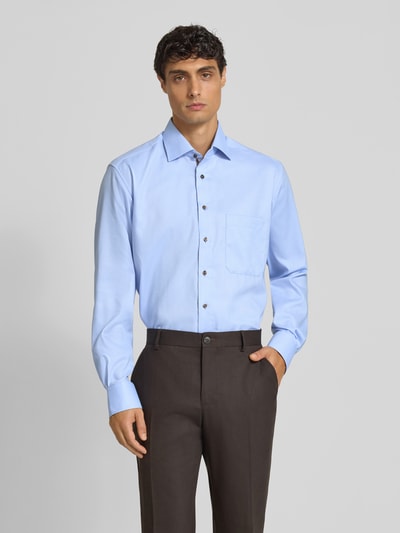 ETERNA Comfort Fit Business-Hemd mit Kentkragen Bleu 4