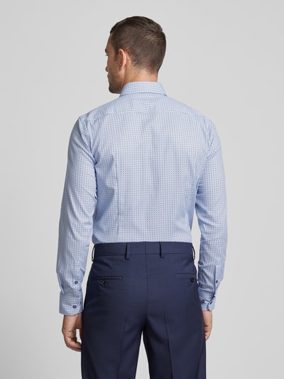 BOSS Slim fit zakelijk overhemd met kentkraag, model 'Hank' Bleu - 5