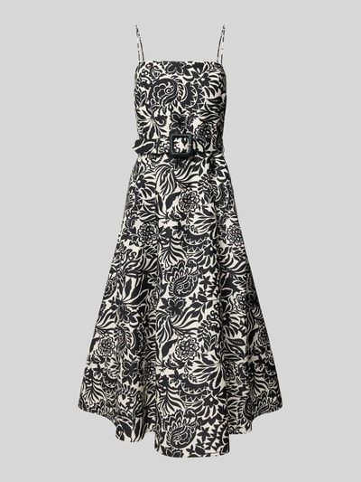 Lauren Ralph Lauren Knielanges Cocktailkleid mit Gürtel Black 2