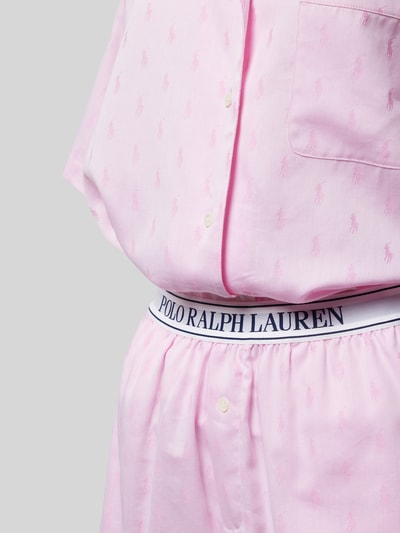 Polo Ralph Lauren Pyjama met all-over logomotief Roze - 2