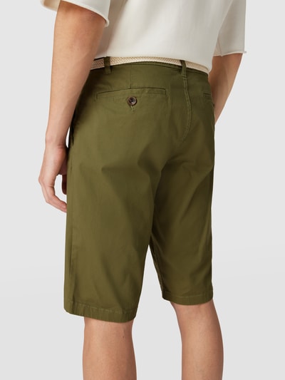 Tom Tailor Regular Fit Shorts mit Logo-Detail Oliv 3