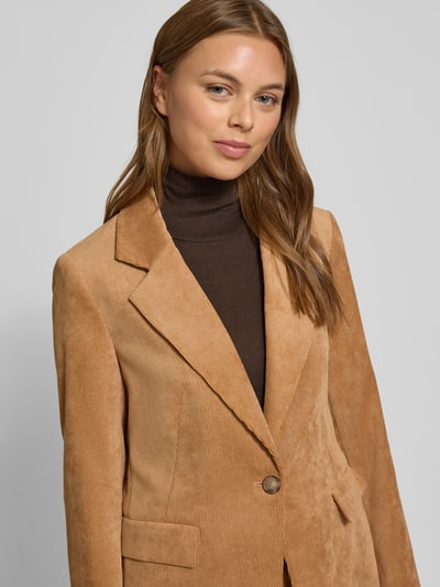 comma Blazer met reverskraag Camel - 3