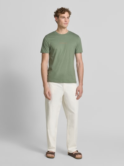 Tom Tailor Denim Regular Fit T-Shirt aus reiner Baumwolle Mint 1
